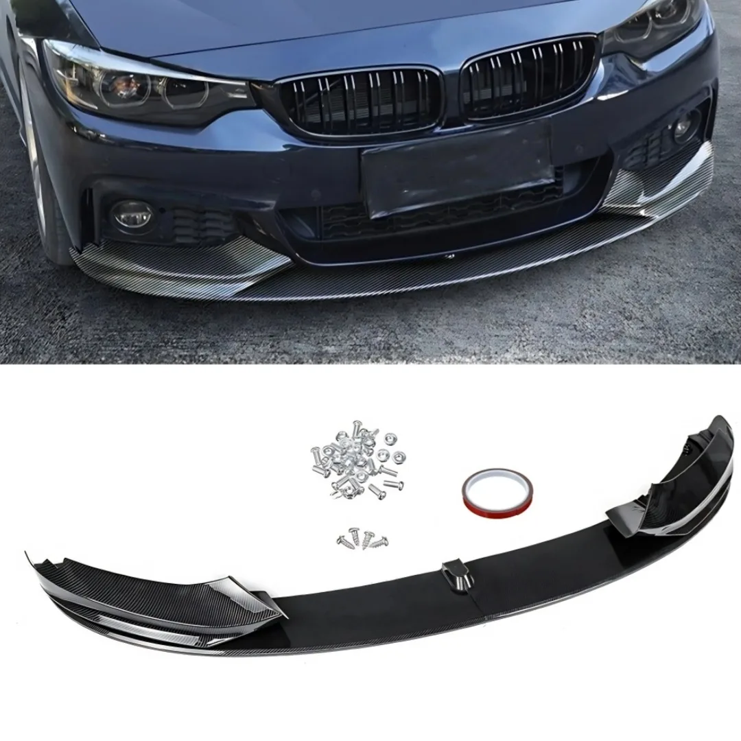 BMW 3 시리즈 F30 F31 M 스타일 스포츠 335i 328i 330i 340i 320d 330d 2012-2018 스플리터 프론트 범퍼 립 터닝 액세서리