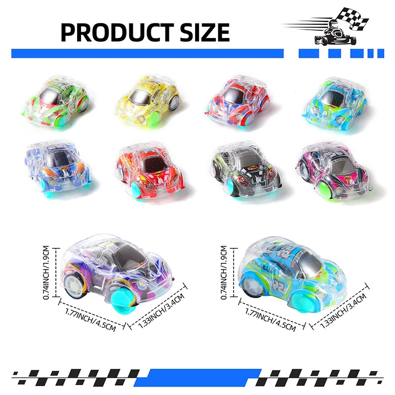 12/24Pcs Pull Back Racing Car Mini Vehicle Toys Kids Toddlers Birthday Party Favors Gift for Guests Pinata Goodie Bag Fillers
