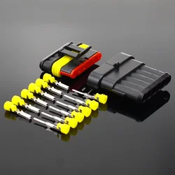 Waterproof Electrical Wire Connector Kit - 2 to 5 Sets, 2 - 6 Pin Options - 5 set (6P)