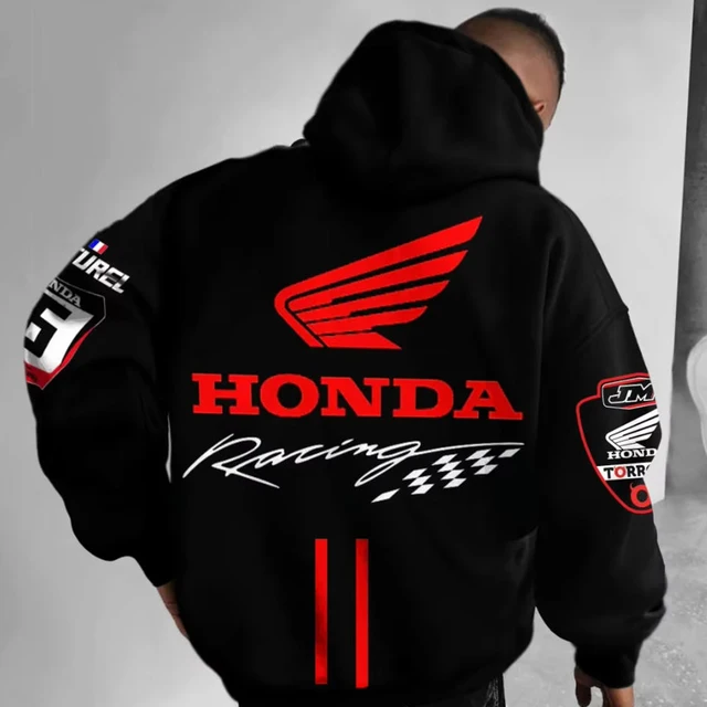 Motorcycle Enthusiast Hoodie Men Women Autumn/Winter Long Sleeved Pullover Motorcycle Honda Printed Sports And Leisure Jacket 1