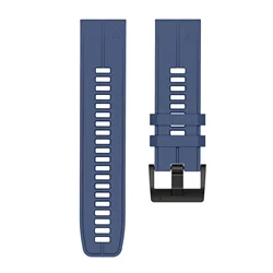 Premium Quick Fit Silicone Strap for Garmin Smartwatches - Various Sizes Available (Midnight blue)