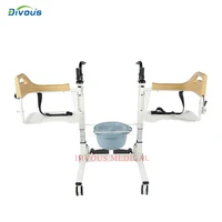 Hot Sale  Diasbled Patient Transfer Lift chair With Toilet Commode Adjustable Bathroom Chair 1