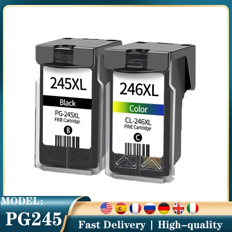 

PG-245XL PG245XL PG245 CL246 чернильные картриджи для Canon PG 245 PG-245 CL 246 для принтера Pixma iP2820 MX492 MG2924 MX492 MG2520