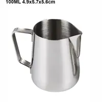 Stainless Steel Milk Frothing Jug Coffee Pitcher Espresso Steaming Coffee Barista Latte Frother Cup Cream Froth Pitcher Supplies 4