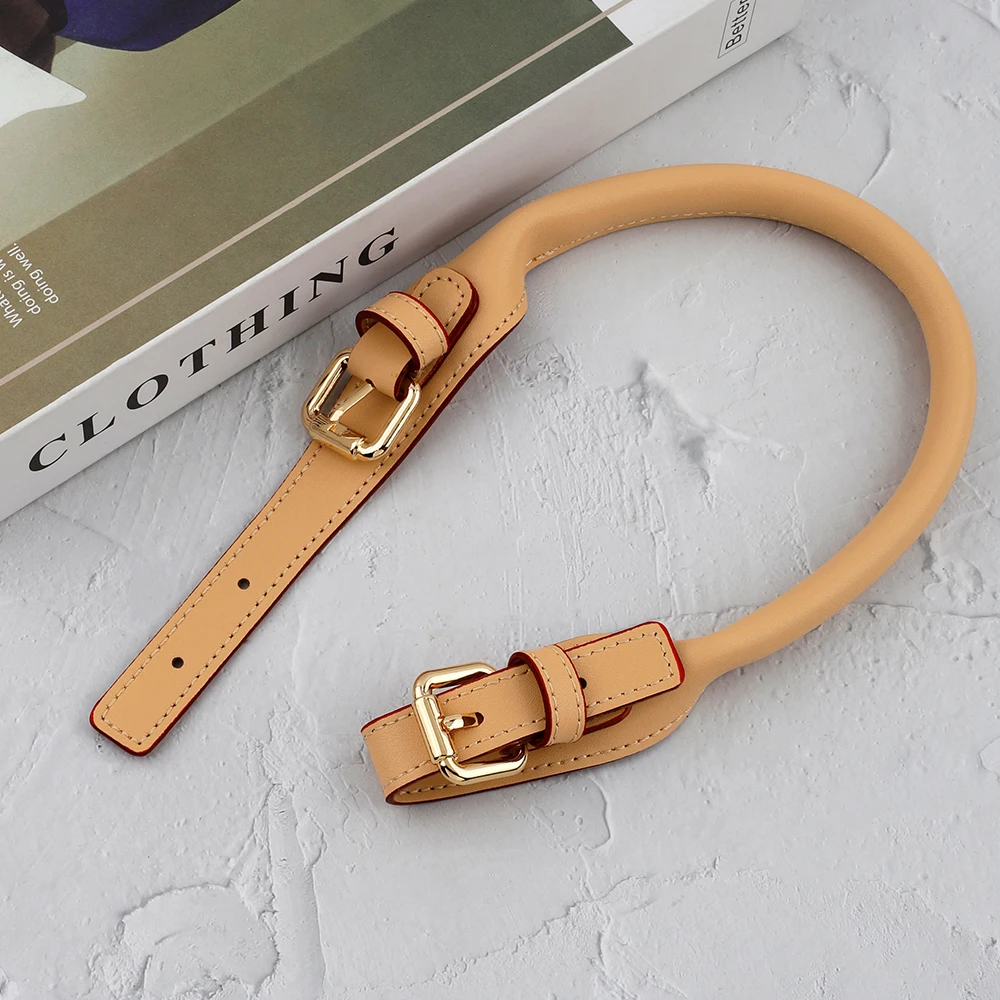Genuine Leather Bags Strap Adjustable 42-45CM Handle Strap Bag Short Shoulder Replacement Straps for Women DIY Bag Accessories