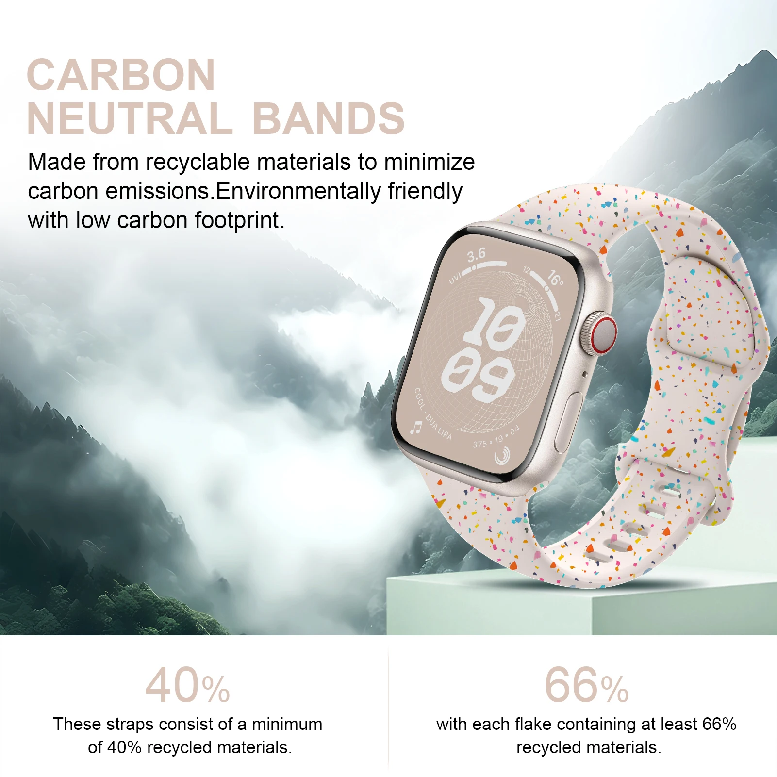 Enhanced Sport Silicone Loop Band - Soft and Durable Strap
