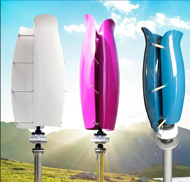 Humser New Energy Tulip Flower Wind Turbine 12V 300W Vertical Axis