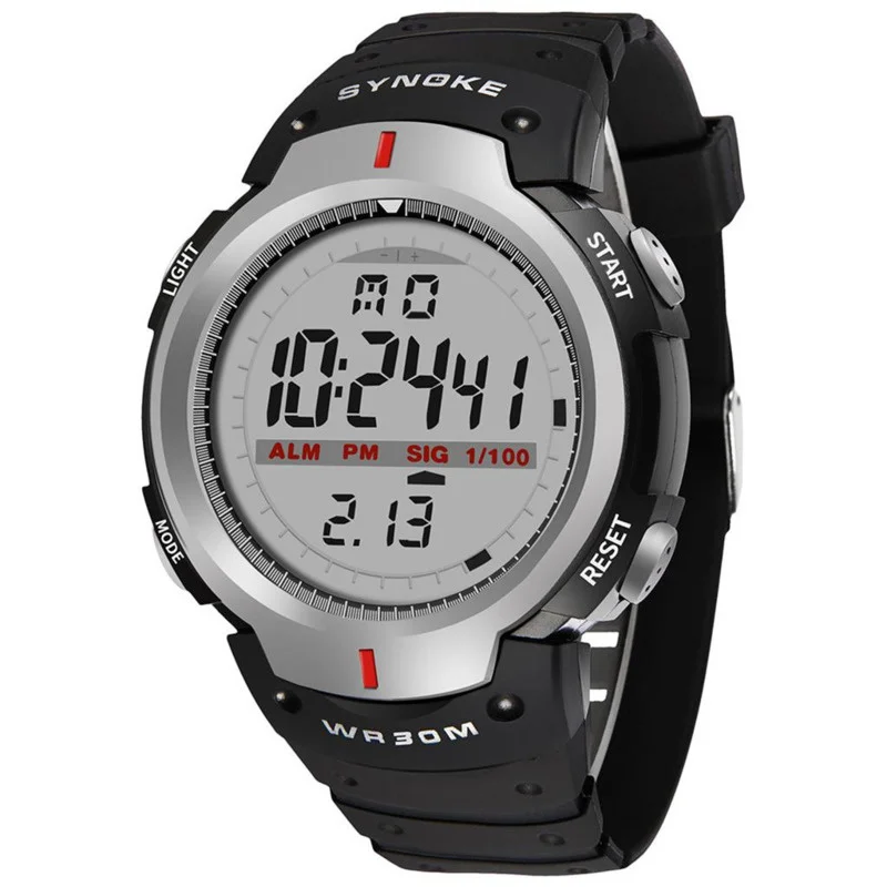 

Electronic Watch Men's Plastic Strap Waterproof Luminous Alarm Multifunctional Outdoor Electronic Watch