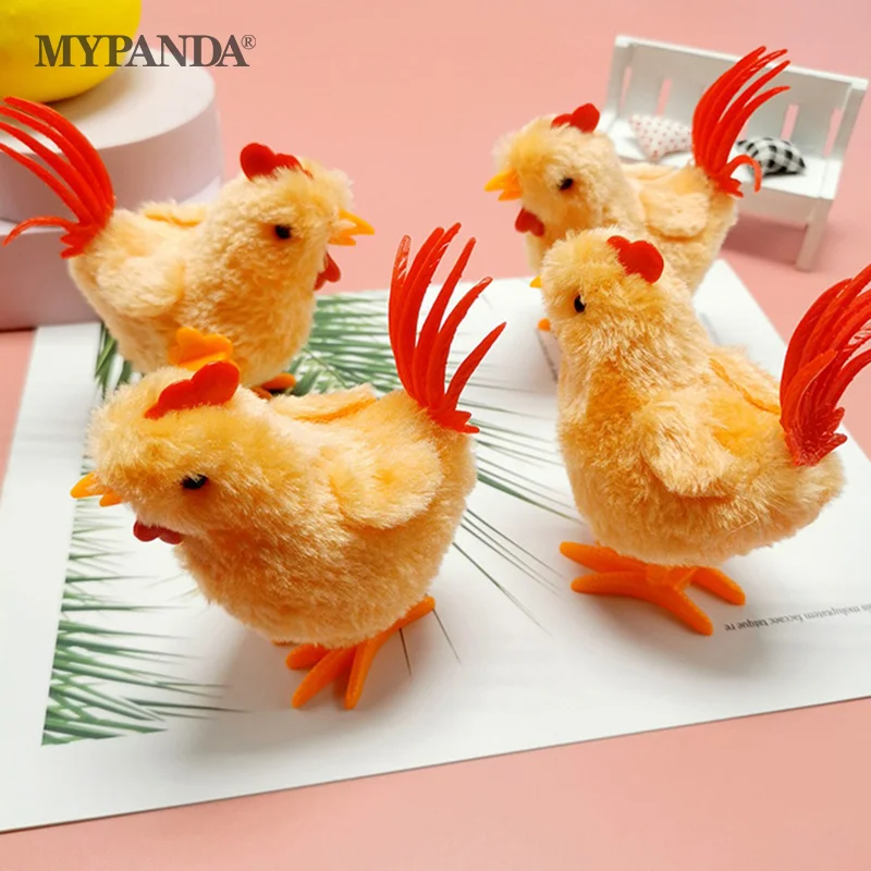 

Simulation Big Rooster Wind-up Toy Chicken Clockwork Plush Jumping Toy Easter Gift Kid Educational Interactive Toy Birthday Gift