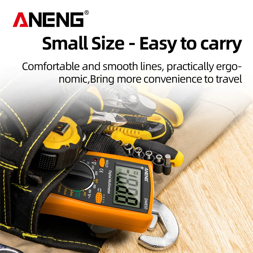 ANENG DM850 1999 Counts Digital Multimeter Eletric Professional Automatic AC/DC Votage Tester Current Ohm Ammeter Detector Tools digital multimeter