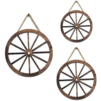 Vintage Wooden Wagon Wheels 1