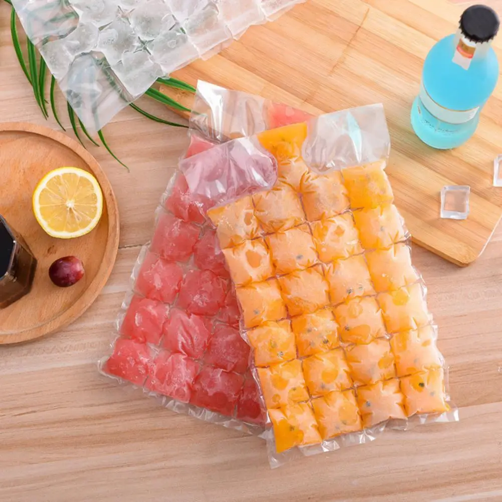 20Pcs Eco-friendly Ice Cube Trays Food Grade Ice Bags Environmentally Friendly Making Stackable Cube Mold Trays