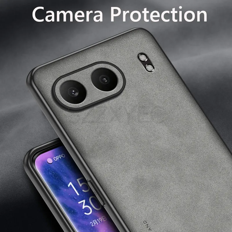 Luxurious Retro Leather Skin Feel Shockproof Matte Silicone Soft Case Cover