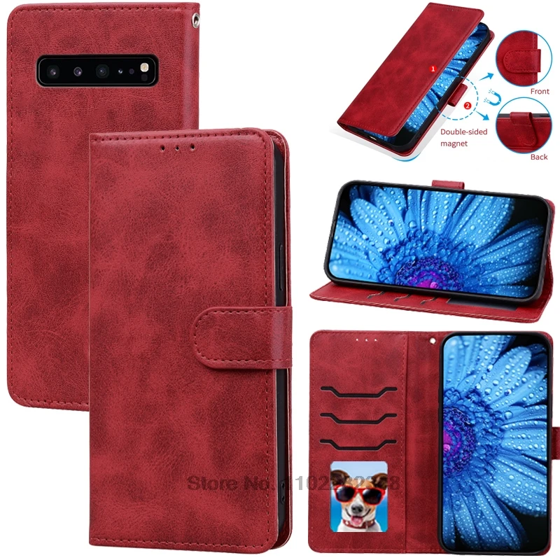 Deluxe Leather Flip Wallet Phone Case with Magnetic Closure