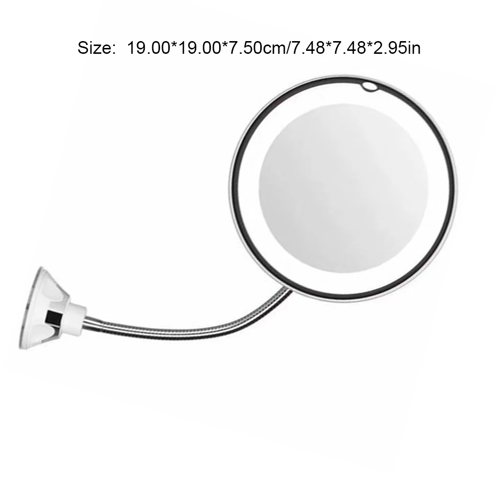 Fascinante Espejo De Tocador Flexible Con Luz Led