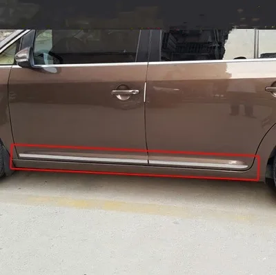 

For Volkswagen Touran 2011-2015 stainless steel body decoration strip Door trim strip anti-scratch protection car accessories