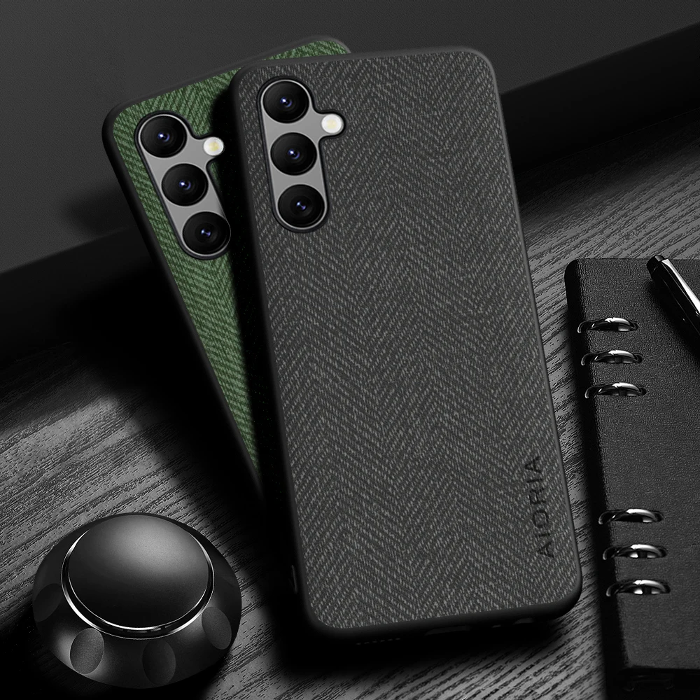 Elegant Leather Wood Grain Phone Case - Simple, Lightweight, and Durable Cover