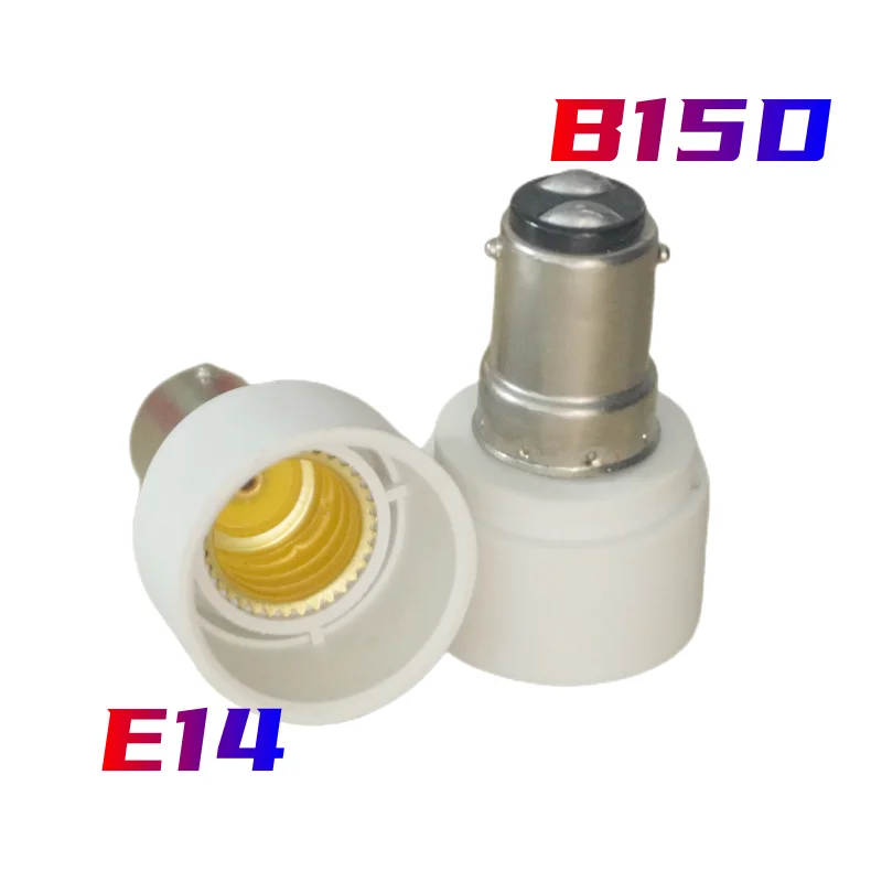 

NEW B15 Male to E14 Female Lamp Bulb Socket Light Extender Adaptor Converter Holder Drop Ship Support