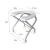 Toilet Seat for Seniors, Portable Non-Slip Design for Bathroom Use 6