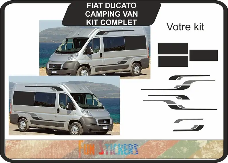 

fiat ducato van camper sticker decal graphic