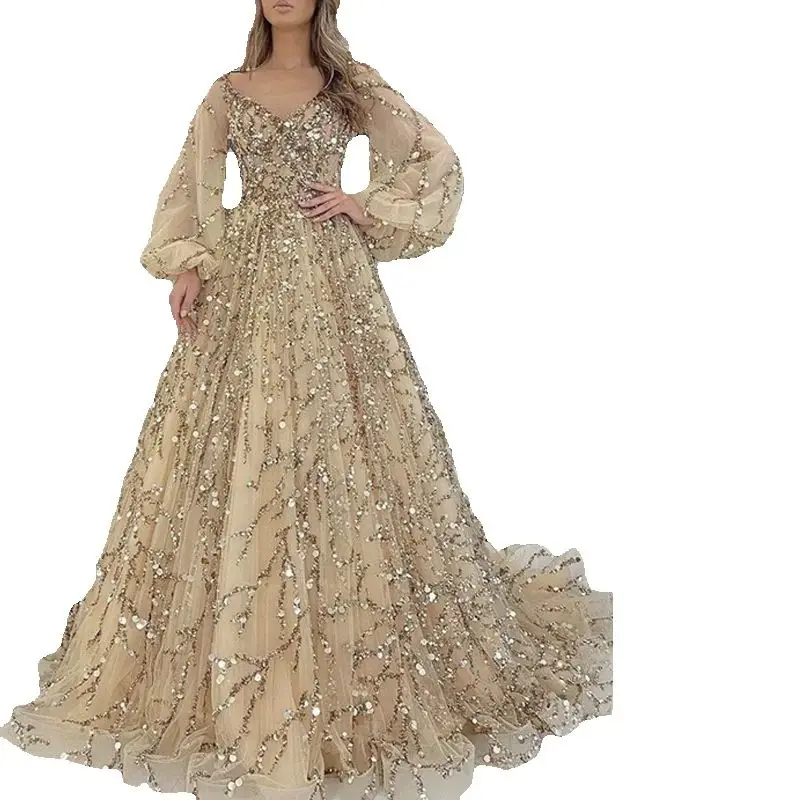 2025 مساء فاخر مثير المشاهير هالة الملكة تنورة طويلة مزين ثوب سيدة جو فستان طويل فستان نسائي أنيق