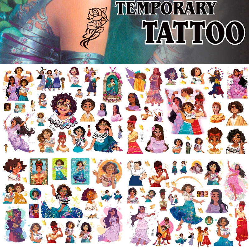 Tatuajes temporales personalizados de Disney para niños Número de