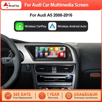 Display multimediale touchscreen RoadTop 8.9'' Wireless CarPlay per Audi A5 2008-2016 con funzioni Android Auto e Mirror Link