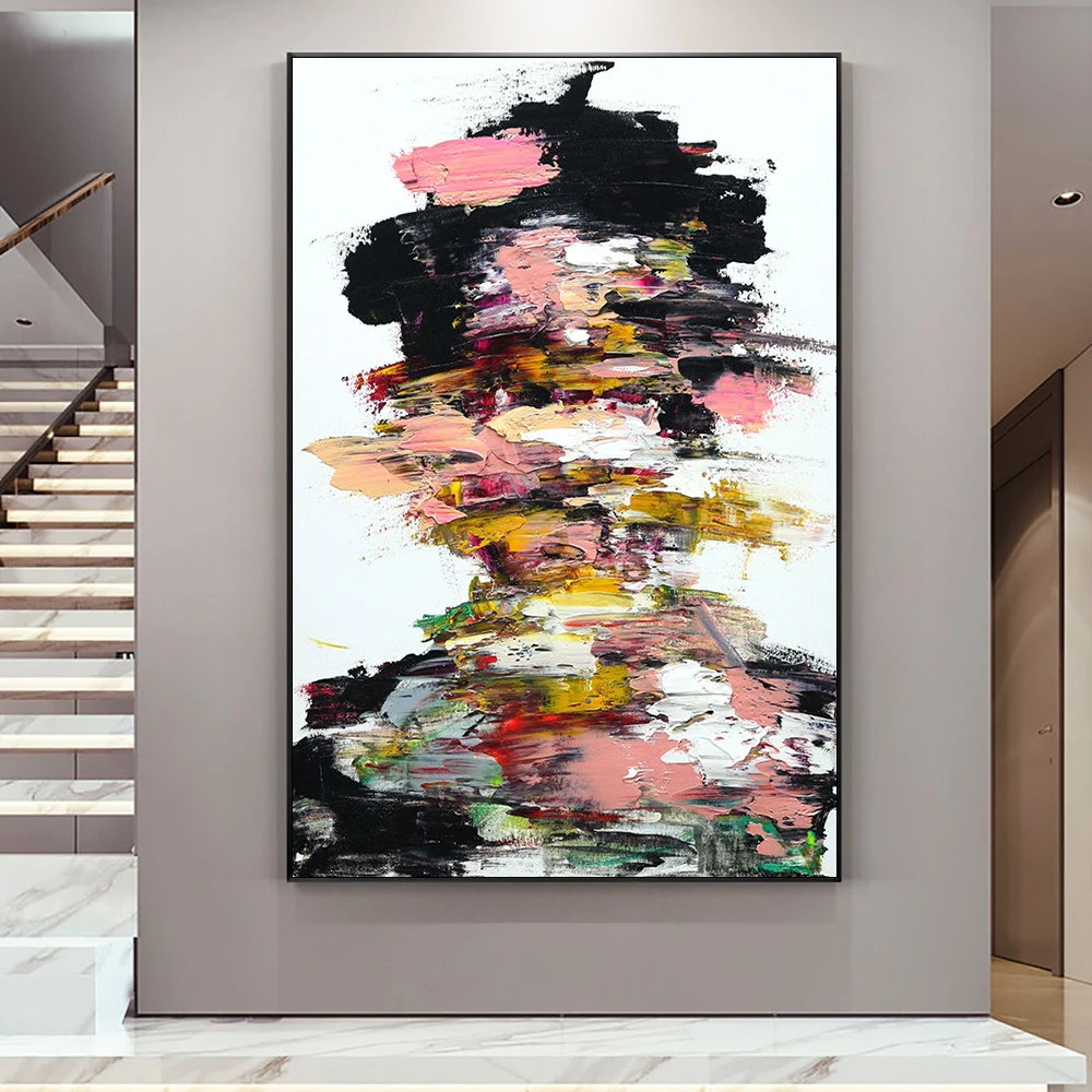 

Abstract Figure Art Painting Handmade Textured On Canvas Oil Painting Modern Nordic 3D Wall Art For Living Room Home Decoration