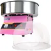 Pink 1030W Electric Commercial Cotton Candy Machine/Candy Floss Maker with Bubble Shield Easy Maintenance Simple Cleaning 1