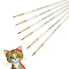 6pcs Professional Micro Fine Liner Detail Paint Brush Set Tiny Miniature Paint Brushes Kit For Watercolor Oil Face Acrylic Nail 1