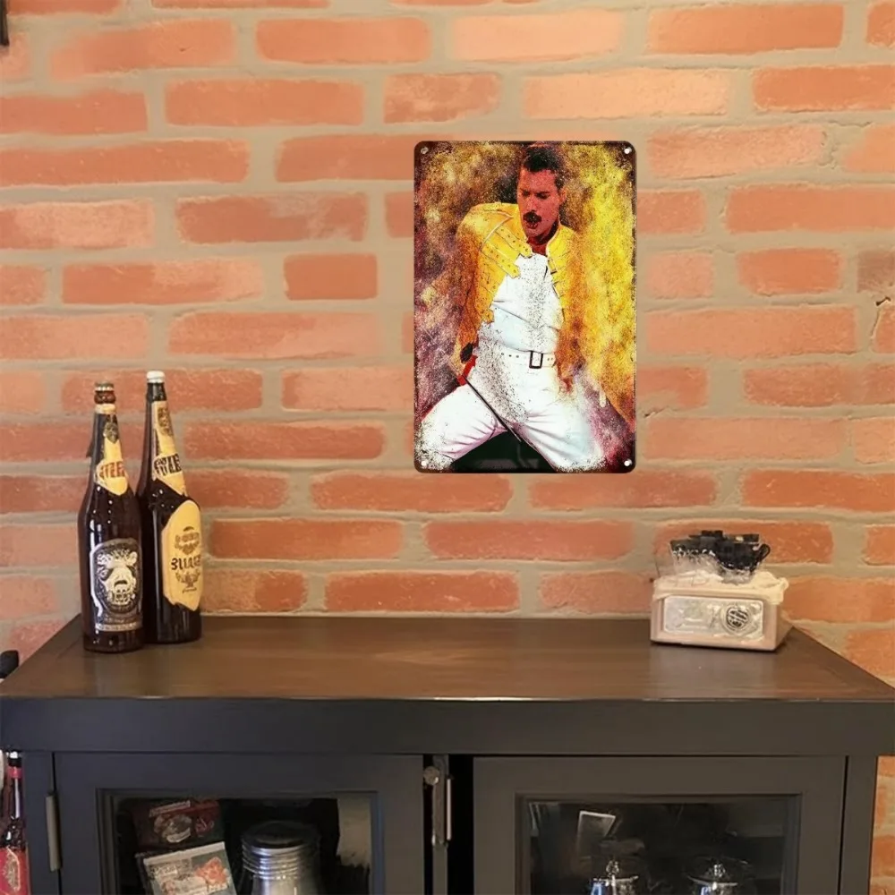 Description Picture 4 of itemVintage Rock&Roll Metal Poster ROCK Band Metal Tin Sign Music Metal Plate Bar Man Cave Home Cafe Sign Metal Plaque Wall Decor