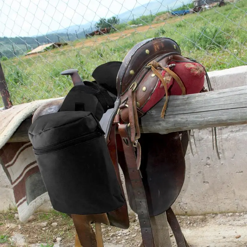 Horn Saddle Bag Set Large Capacity Durable Pommel Saddlebag Combo For Cross Country Riding Saddle Bag Luggage Bags