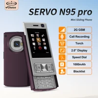 SERVO N95 PRO 2G GSM Slide Screen Mini Mobile Phone Magic Voice Call Recording MP3/MP4 Player Blacklist Small Cellphone FM Radio