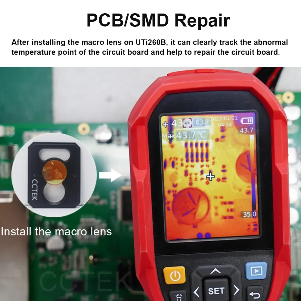 Uni-t Uti260b Infrared Thermal Imager Camera 256x192 Heat Image Thermographic Professional Construction Home Uti 260b Repair