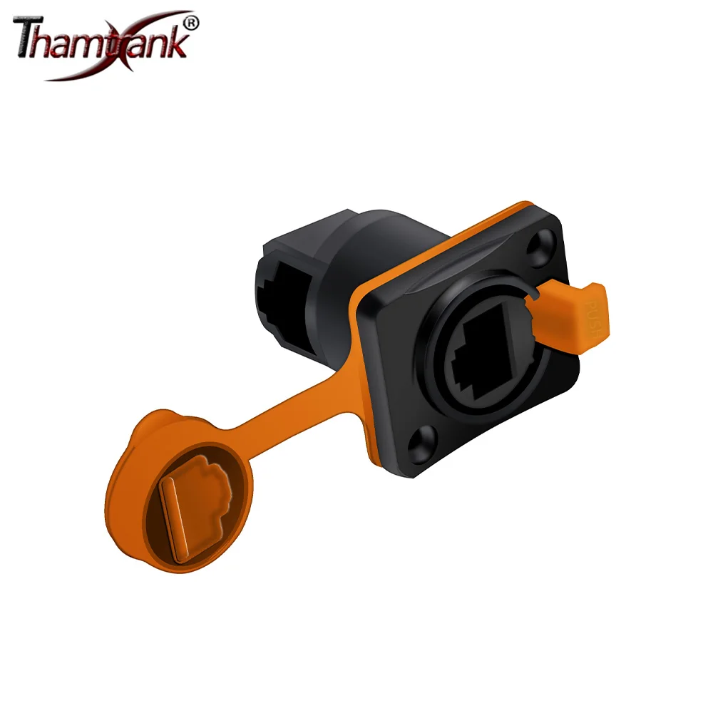 

10pcs Free Shipping Waterproof RJ45 Female Socket Connector for Audio Computer Panel Mount Chassis Ethernet Network