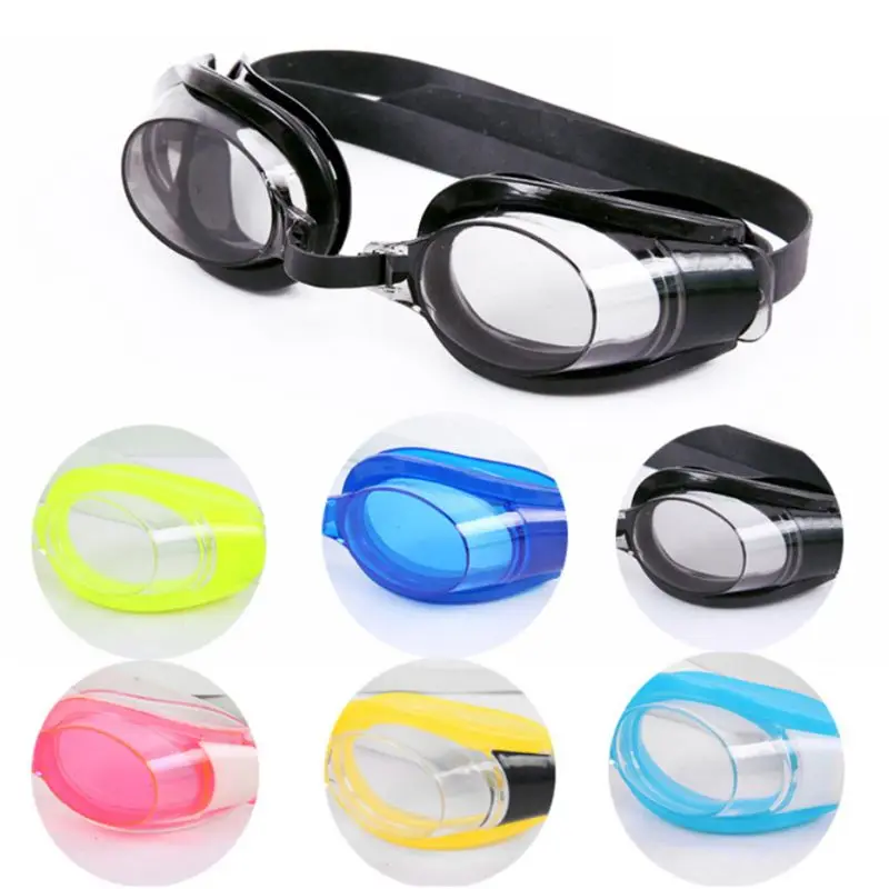 6 Colors Optional Women Men Adult Durable Waterproof Anti Fog No-leaking Swimming Goggles Set UV for Protection Wide