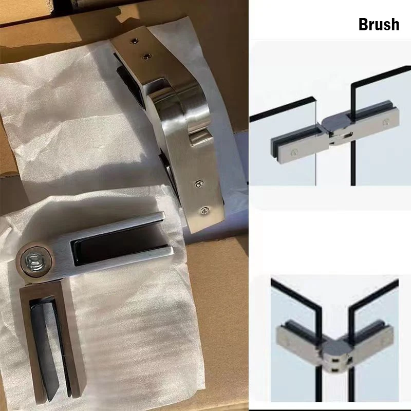 Customize Stainless steel glass clips are used for straightening stairs and guardrail glass to prevent shaking and collision