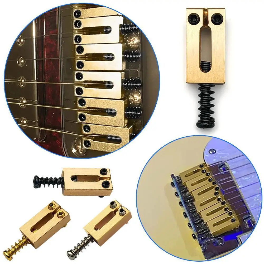 

Новая 10,5 мм латунная современная гитара, мостовые сиденья Tremolo для Stratocaster Strat ST, электрическая гитара, латунный седельный мост