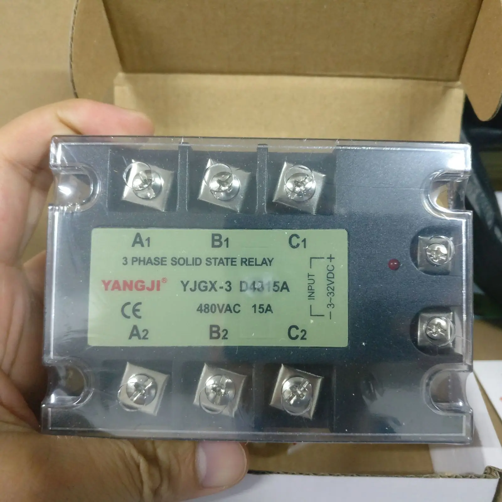 

Yang relay YANGJI three-phase AC solid state relay YJGX-3 D4815A (15A 480VAC)