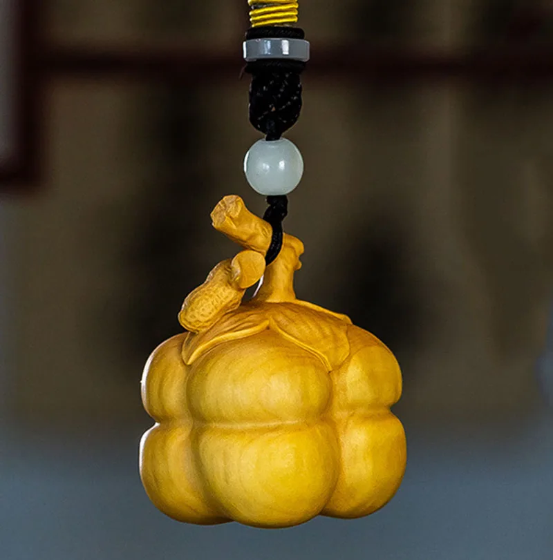 

XS687-5,3*4*3,7 см, резная статуэтка, Netsuke, домашний декор: фрукты, персимон
