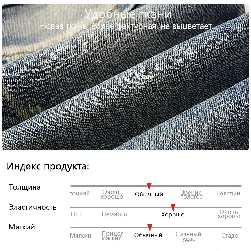 Splicing Zipper Design Slim Motorcycle Jeans Fashion Clashing Biker Jeans Men's High Quality Cotton Blue Classic Jeans A606