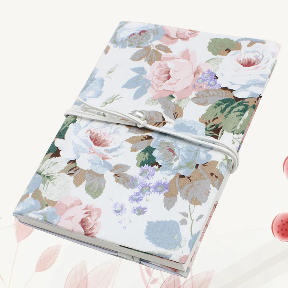 

A5 Adjustable Book Cover Decorative Book Sleeve Crane Design Book Protector Hand-made Cloth Book Cover Hand Account Book