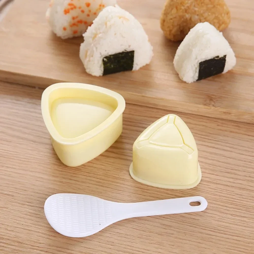 2PCS New Onigiri Mold for Rice DIY Family Sushi Utensil Food Made in Trilateral Shape Sushi Convenient Bento Accessories Japan