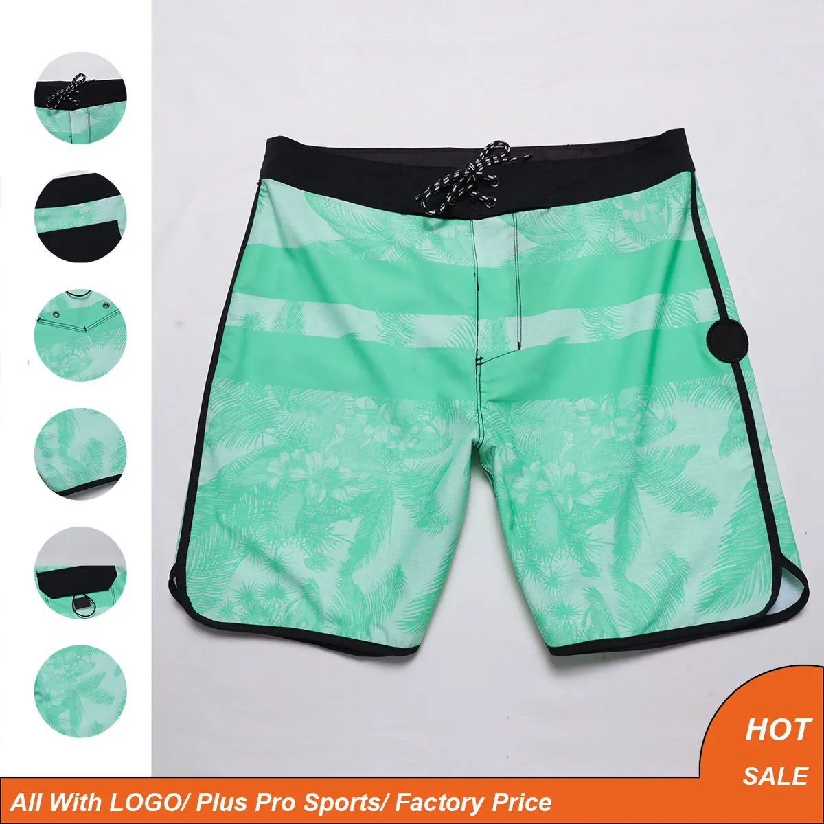 

Top Fashion Printed Bermuda Mens Surf Phantom Beach Shorts Quick Dry Waterproof Breathable 4-way Elastic Board Shorts Gym Trunks