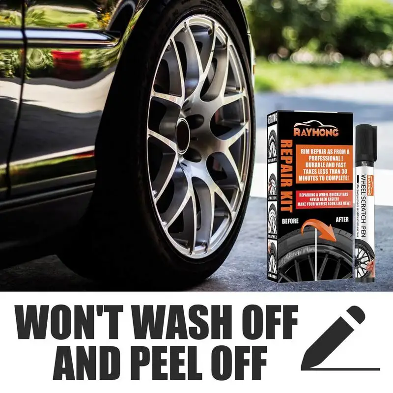 Wheel Repair Kit Wheel Rim Repair Paste Car Wheel Rim Scratch Repair Kit Universal Markers & Fillers Rims