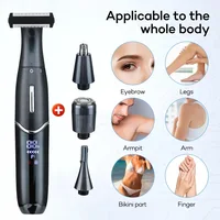 4in1 electric shaver Intimate Areas Haircut Precision Shaver Men Bikini Line Sensitive Razor Balls Eggs Pubic HairShavingTrimmer 1