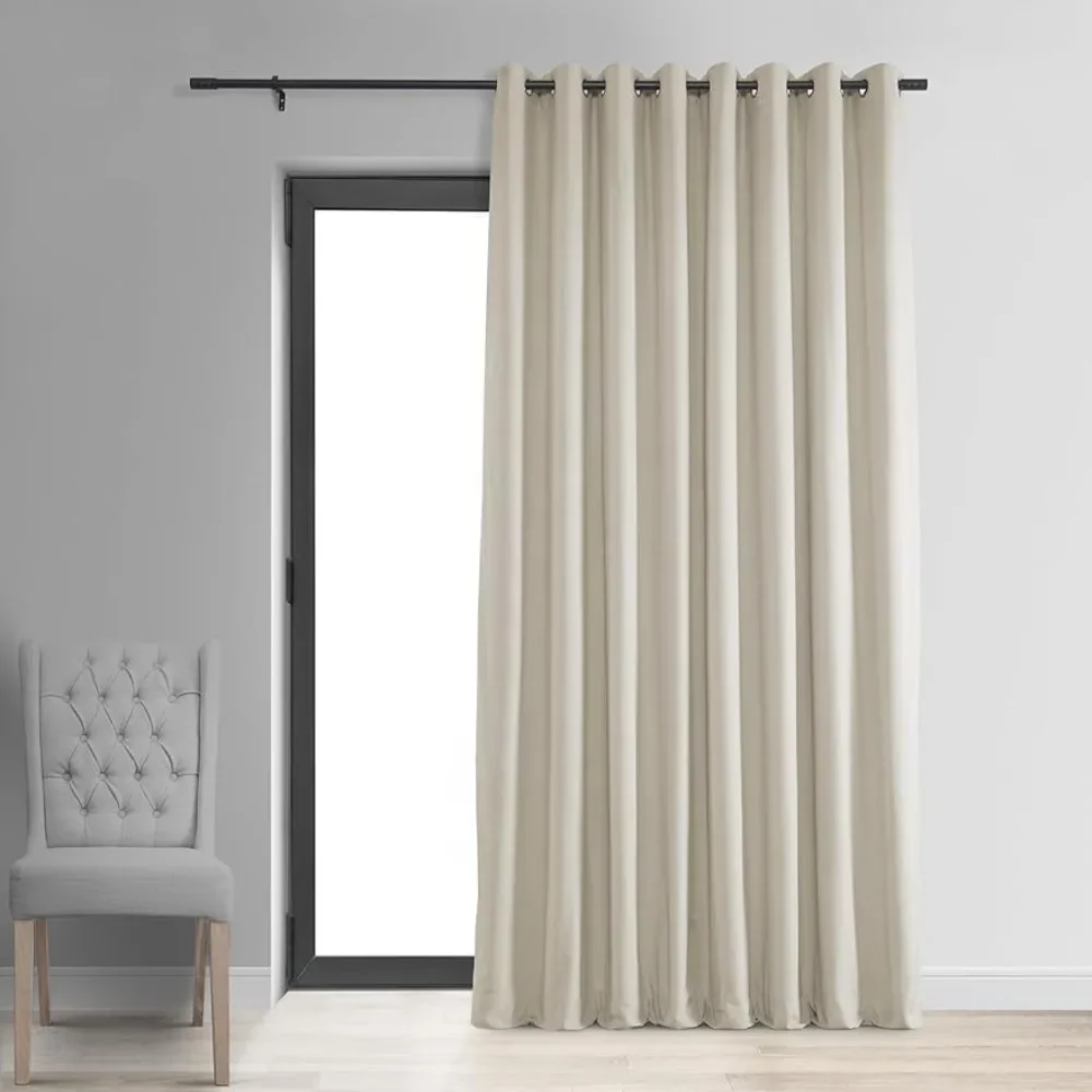 

Heat Insulation Off White Curtain and Net Curtain Garland 100W X 96L Curtains Living Room Divider Sheer Curtains for Window the