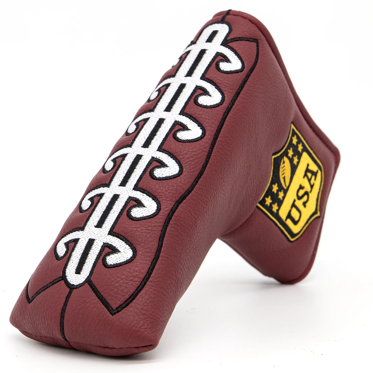 BaseballPutterHeadcoverAccessoriesBrownGolfHeadCoverLeather