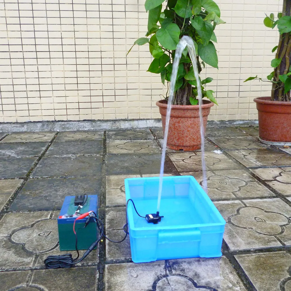 Ultra-quiet Mini Fountain Pump DC12V 9W Micro Brushless Water Oil Pump Waterproof Submersible Fountain Aquarium Circulating