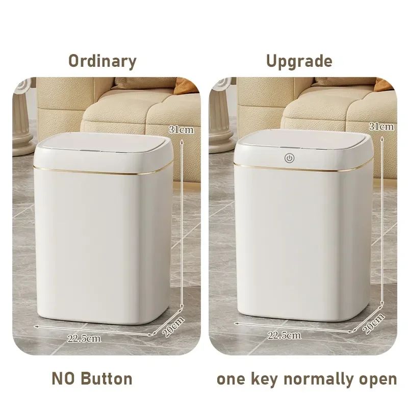

Wastebasket Bathroom Sensor Intelligent Smart Dump Kitchen Room Bin Automatic Trash Garbage Cube Toilet Can Living